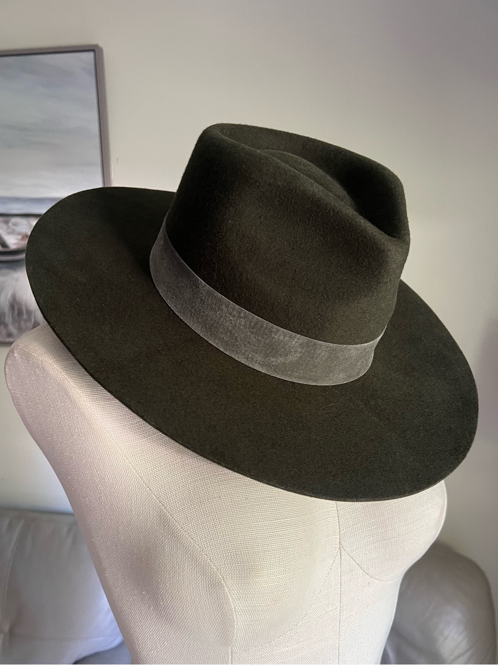 NEW Lack Of Color The Mirage Hat in Forest Green Sz Small 55 cm Boho Western